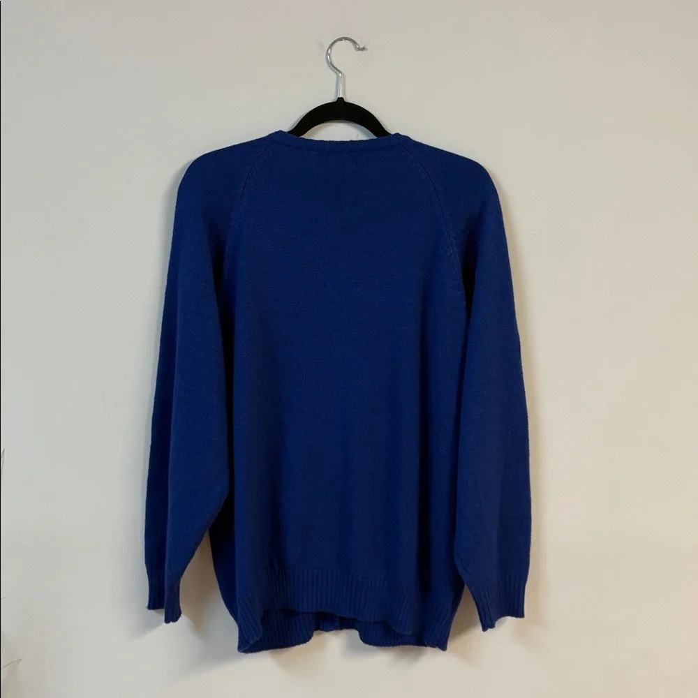 Vintage Principles Women’s beaded Blue/purple Cardigan size L Granmacore - Picture 3 of 7